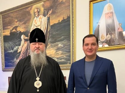 В праздник Рождества Христова состоялась встреча губернатора Александра Цыбульского с митрополитом Корнилием