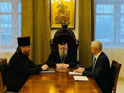 Митрополит Корнилий встретился с сопредседателем регионального ВРНС Сергеем Быковым