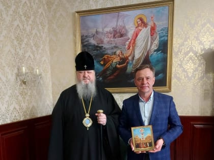 Митрополит Корнилий обсудил развитие Русского Севера с сенатором Виктором Новожиловым