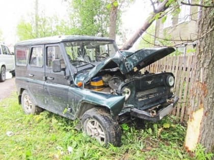 Угнанный в Плесецке УАЗ «Хантер» нашли разбитым