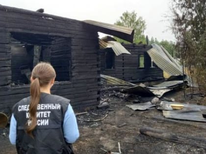 В Устьянском районе при пожаре в частном доме погибли пять человек