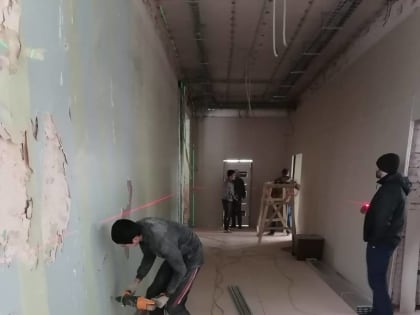 В гимназии №21 продолжается капитальный ремонт