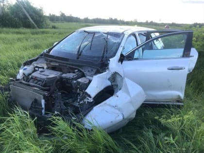 В Архангельской области женщина-водитель решила обогнать колонну автомобилей и улетела в кювет