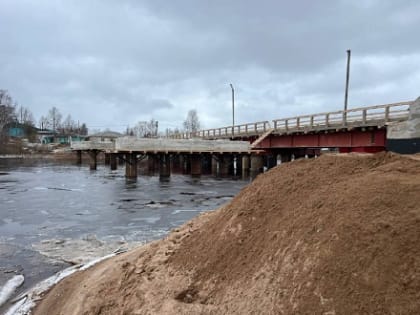 Капремонт моста через Вонгуду продолжается под Онегой