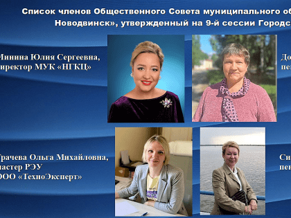 Депутаты утвердили список членов общественного совета МО «Город Новодвинск»
