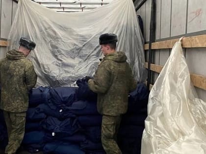 Мобилизованным жителям Поморья на базы подготовки в Ленобласть доставили новую партию вещей