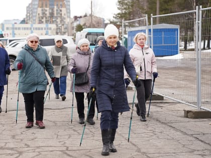 В мае мастер-классы по северной ходьбе в Архангельске продолжаются