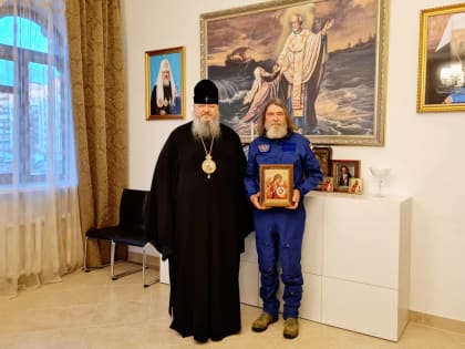 Митрополит Корнилий встретился с путешественником протоиереем Феодором Конюховым