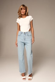 Джинси raw hem