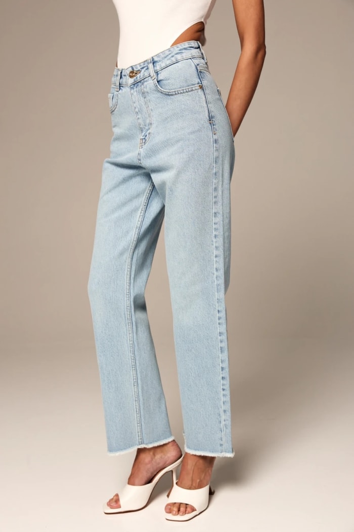 Джинси raw hem