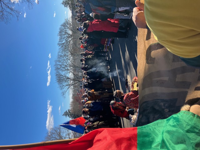 Indigenous prayer circle