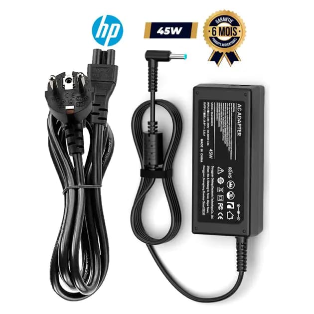 Chargeur Ordinateur Portable HP - Adaptateur Secteur - Puissance 45W pas cher Cameroun