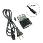 Chargeur adaptateur secteur Dell - 65 W - USB-C Type-C + câble d'alimentation à 2 broches vue 1