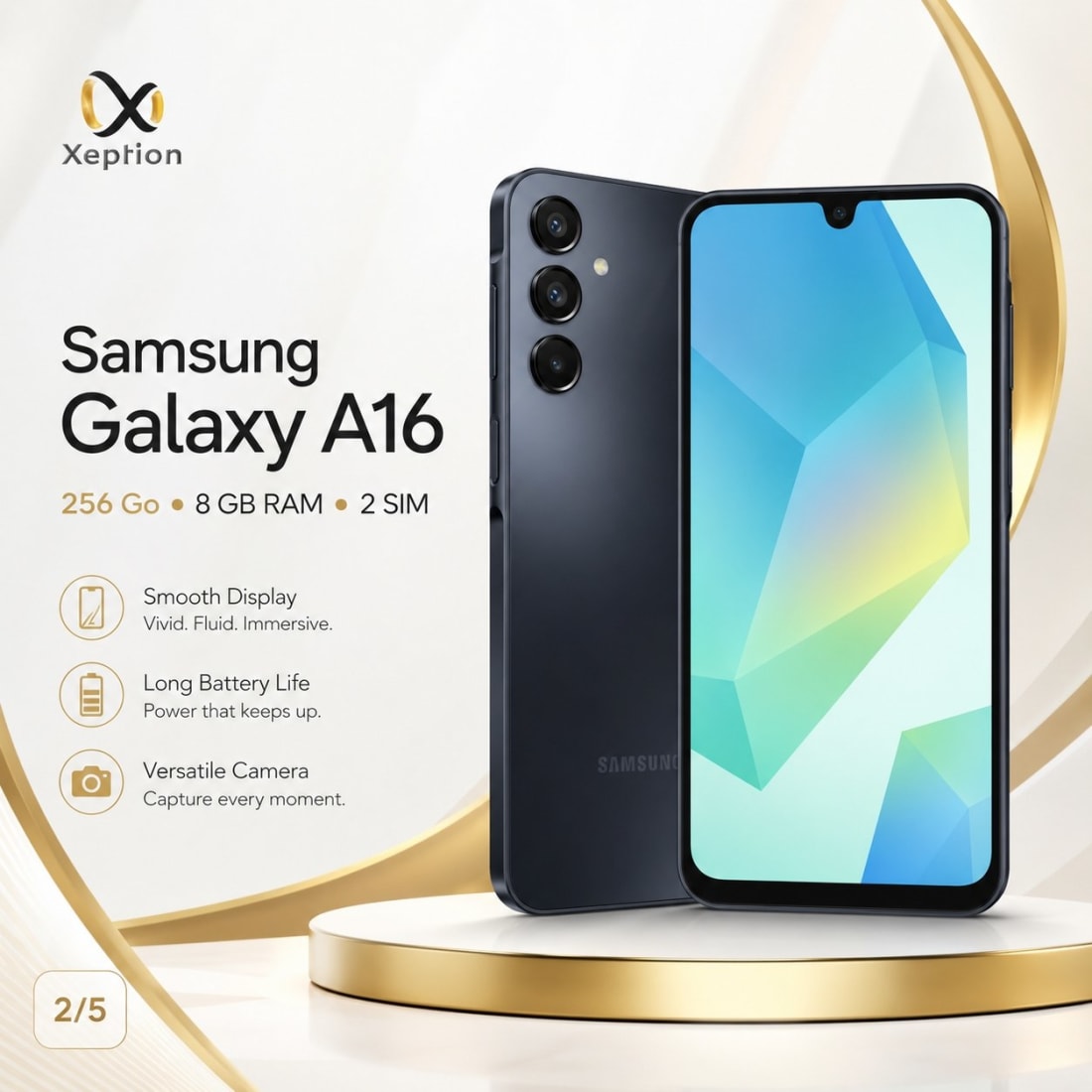 Samsung Galaxy A16 256 Go 8 GB RAM — Xeption Cameroun