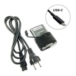 Chargeur adaptateur secteur Dell - 65 W - USB-C Type-C + câble d'alimentation à 2 broches vue 1