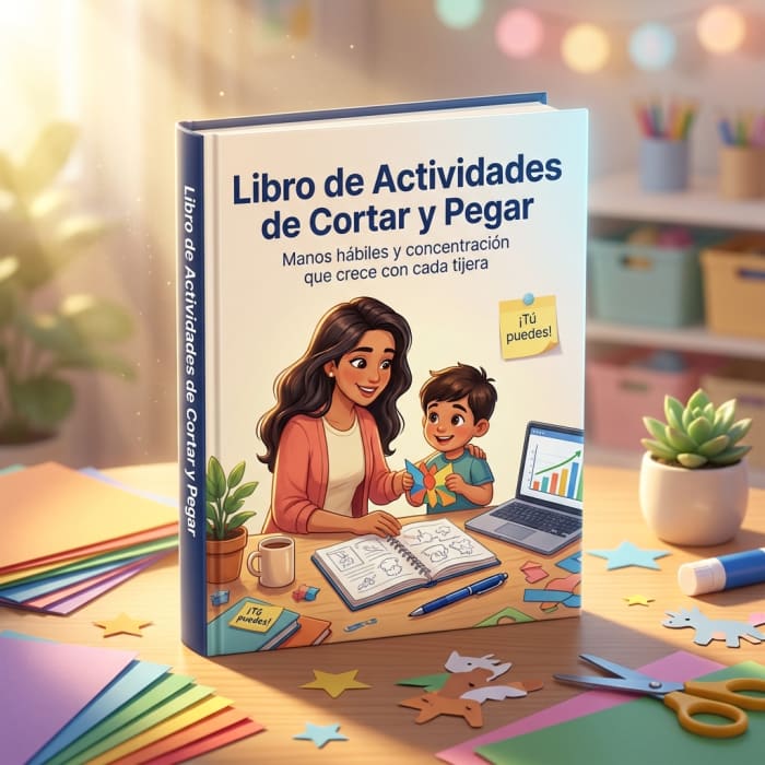 Libro de Actividades de Cortar y Pegar