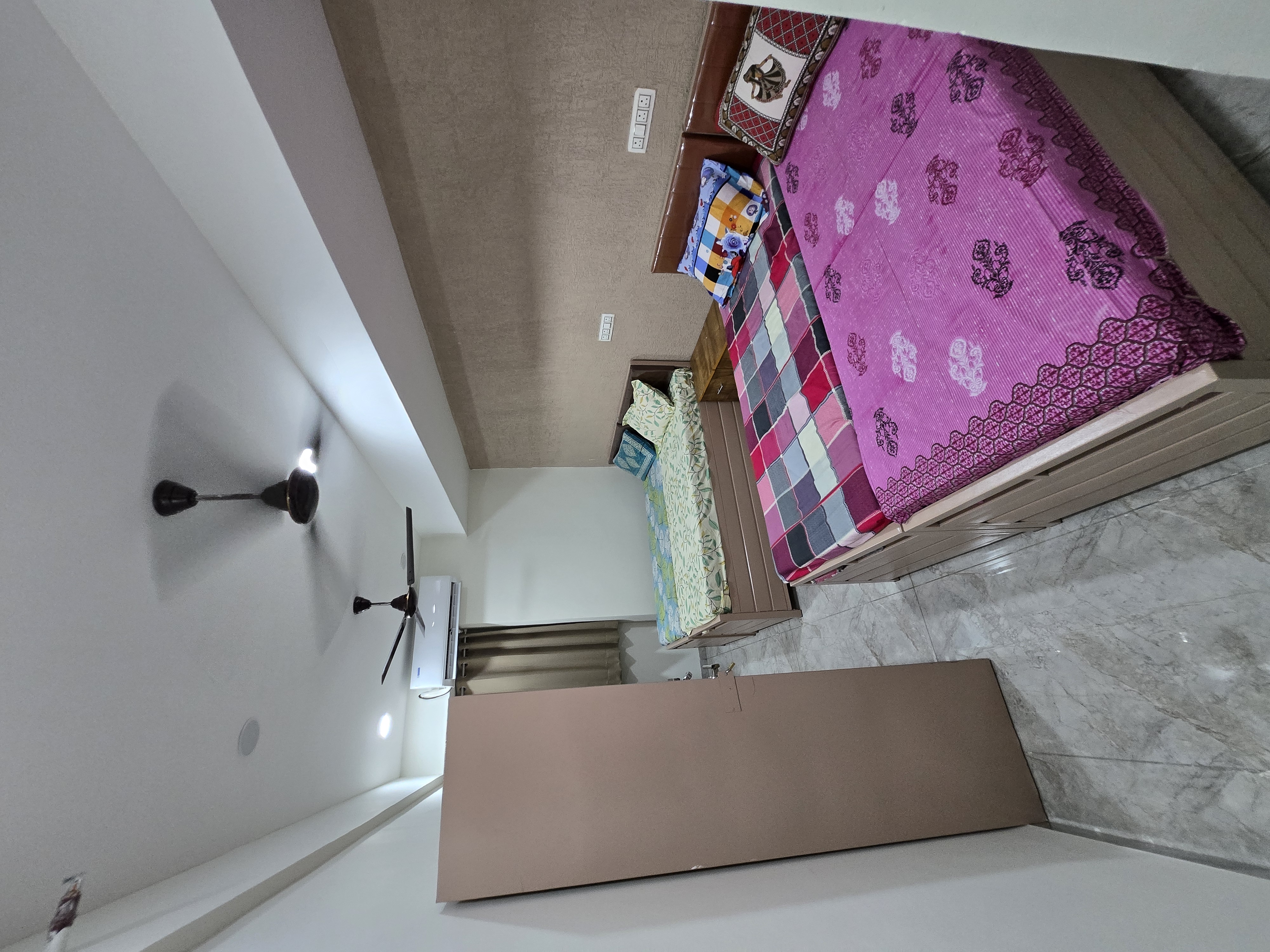 4 sharing room at Mansarovar Girls PG, affordable girls hostel in Navrangpura Ahmedabad