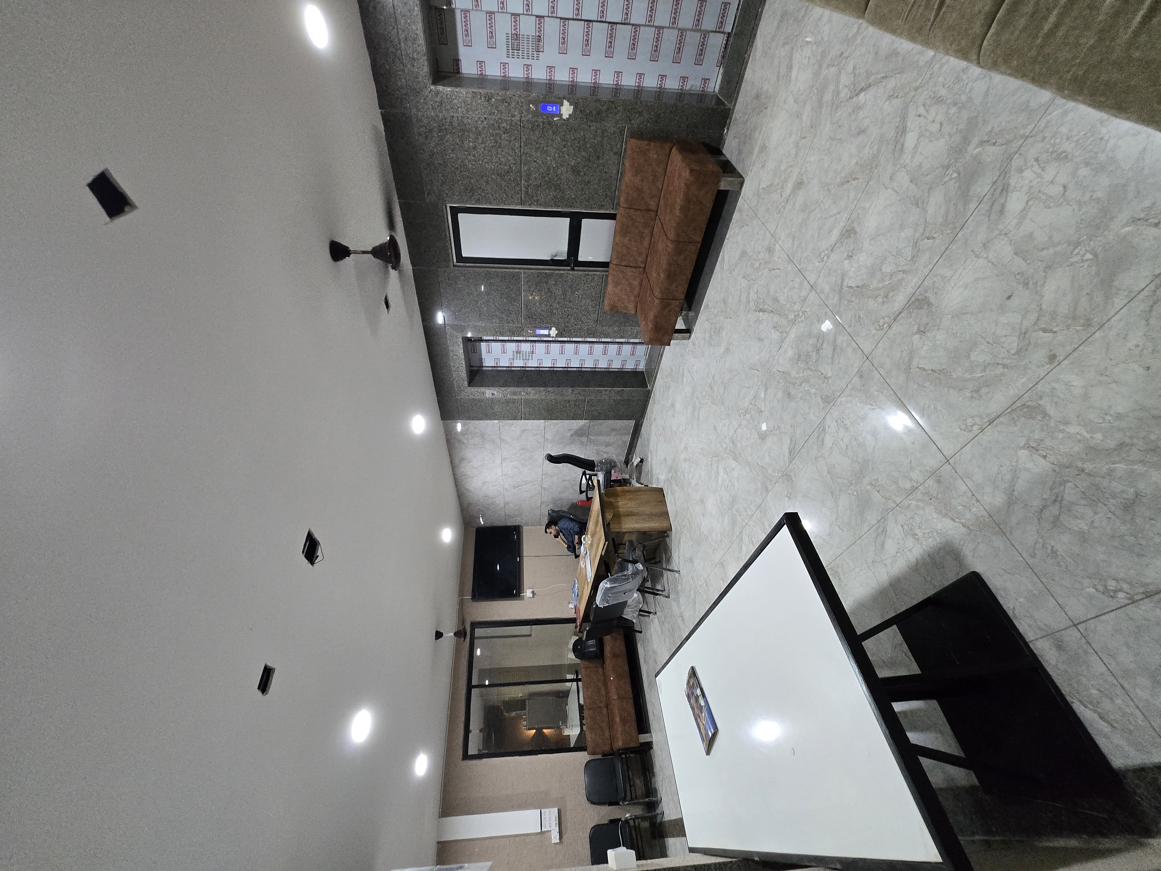 Reception and front desk at Mansarovar Girls PG, girls hostel near GLS University Ahmedabad