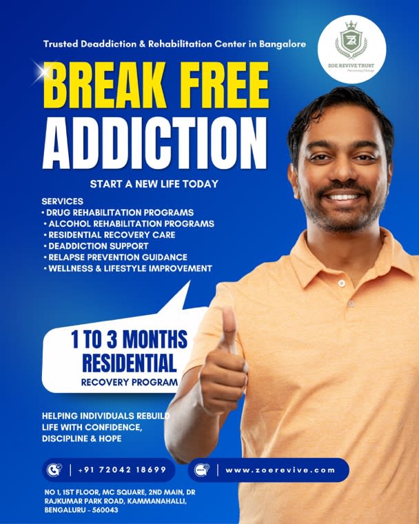 Zoe Revive Trust: Bangalore's Compassionate Path to Lasting Recovery from Addiction