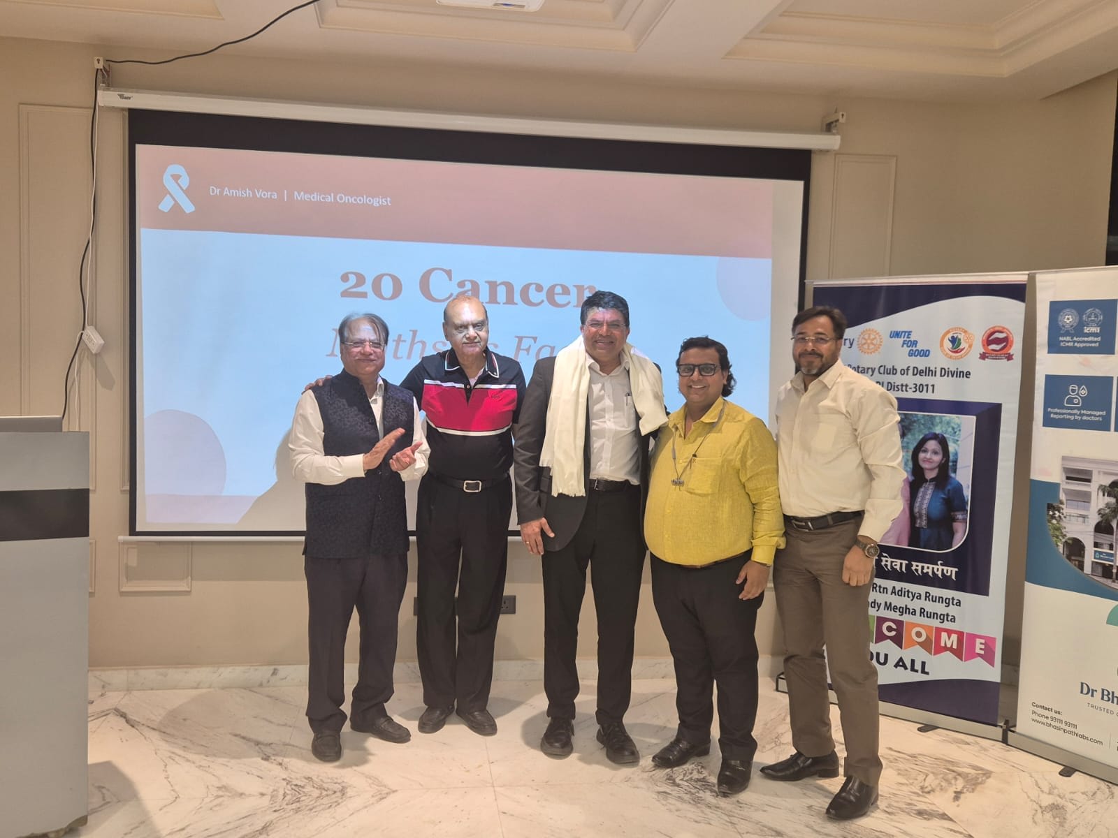 Rotary Club of Delhi Divine Organises Insightful Health Talk on “Common Myths About Cancer”