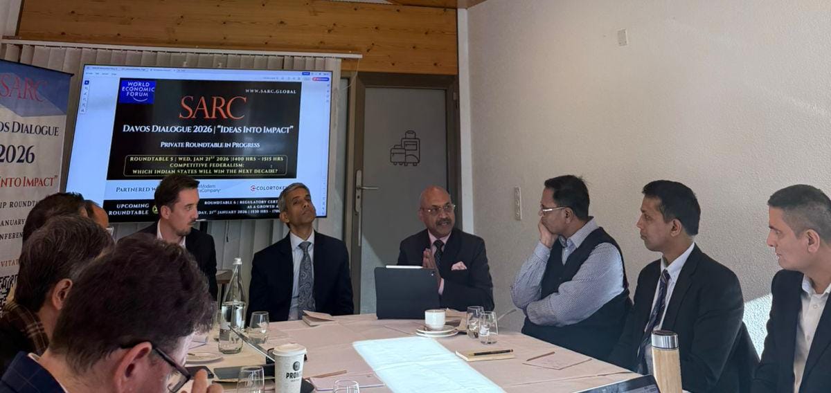 SARC Davos Dialogue Day 2 & 3 Spotlight India’s Supply-Chain and  Regulatory Advantage