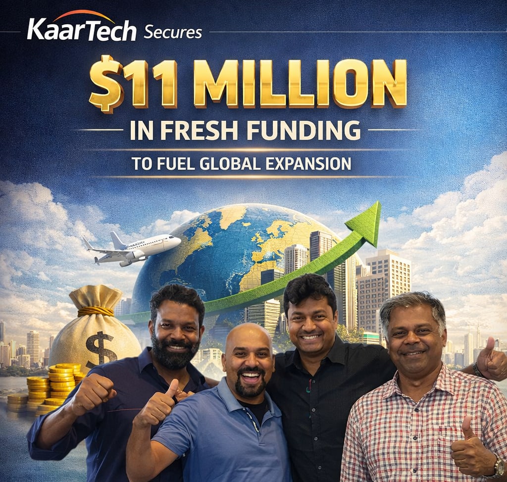 KaarTech Secures $11 Million in Fresh Funding Round to Fuel Global Expansion