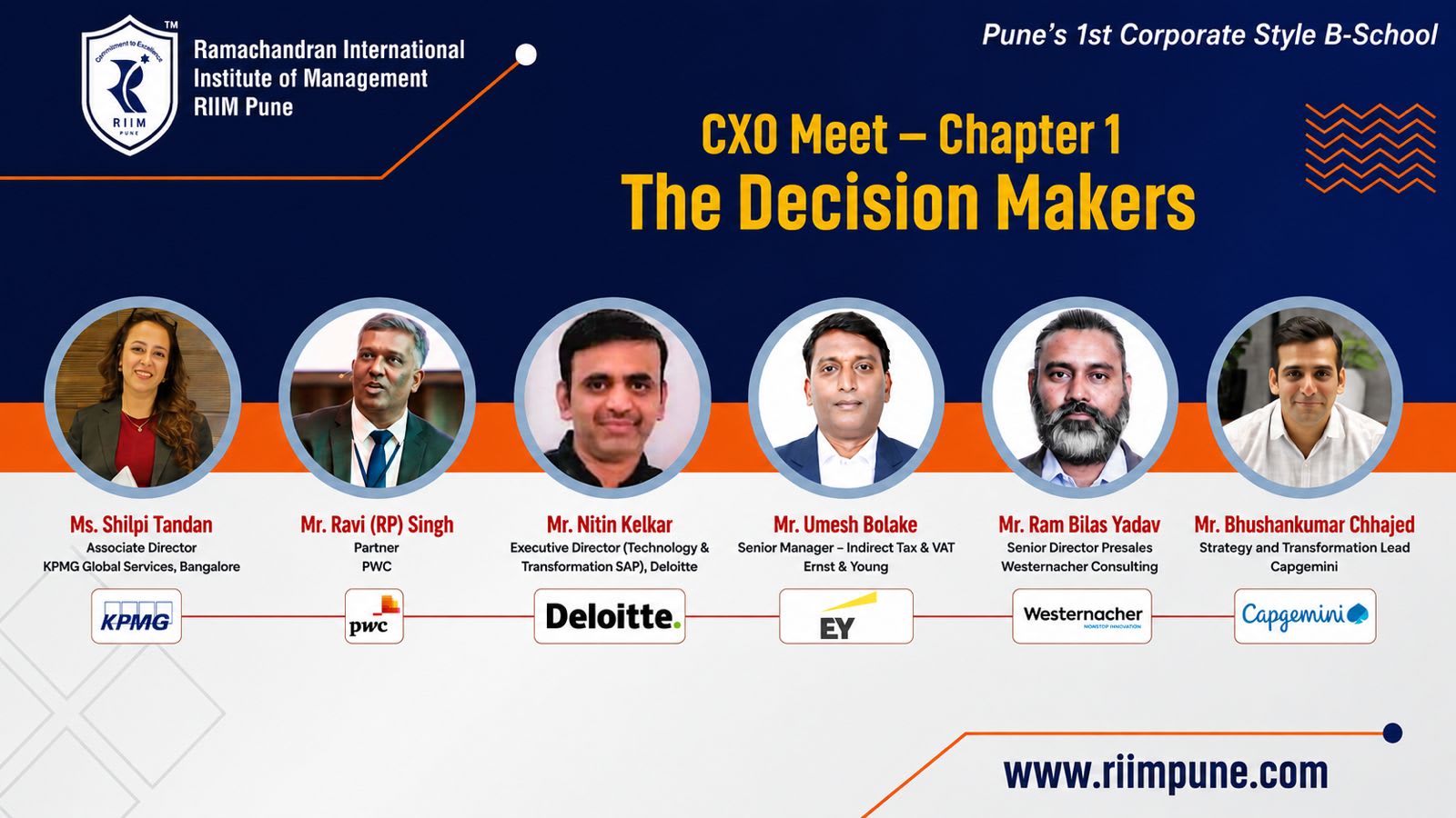 RIIM Pune Hosts Inaugural “CXO Meet - Chapter 1: The Decision Makers” to Bridge Industry and Academia