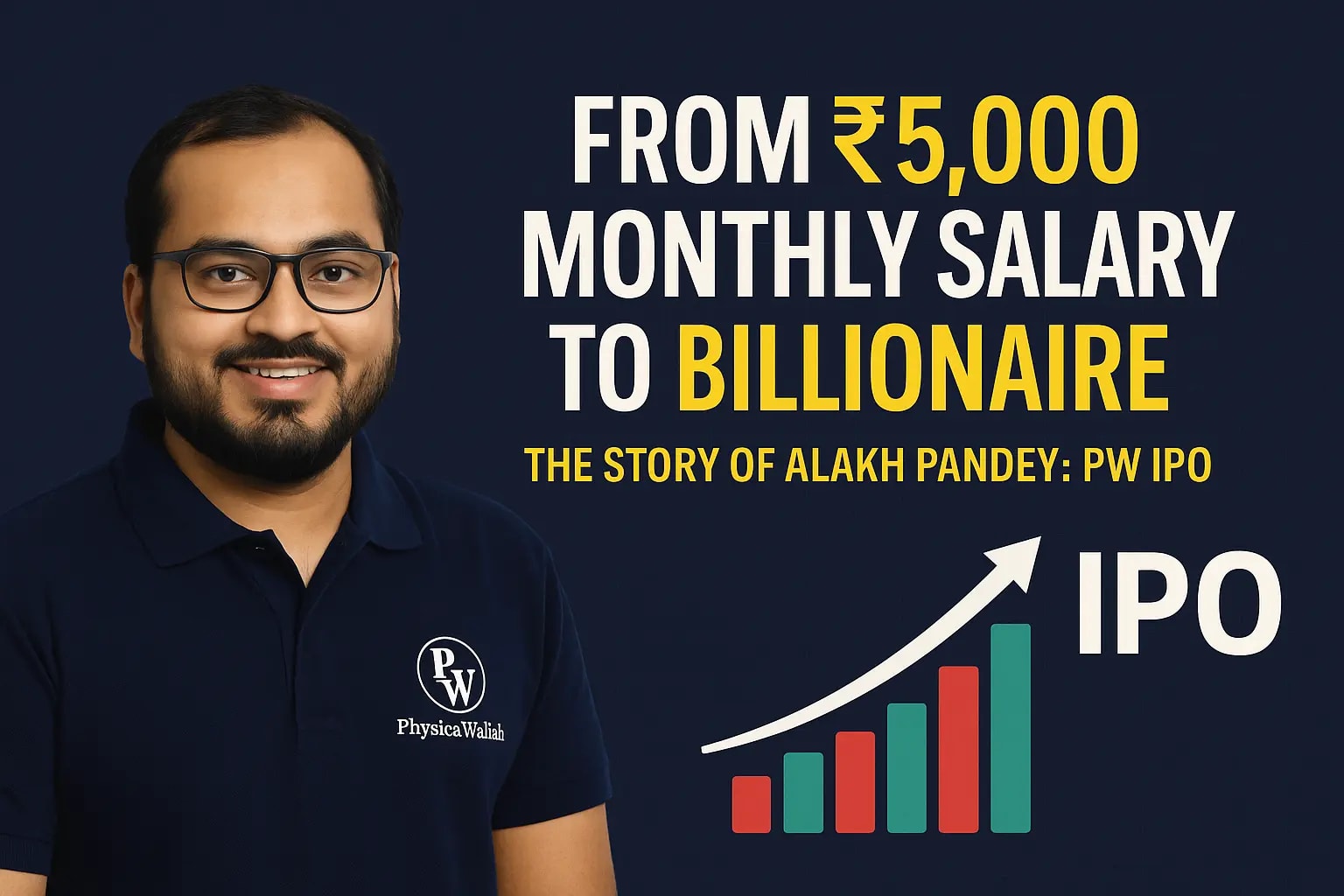 Alakh Pandey, ₹5,000 Monthly Salary to Billionaire: The Physics Wallah IPO Story