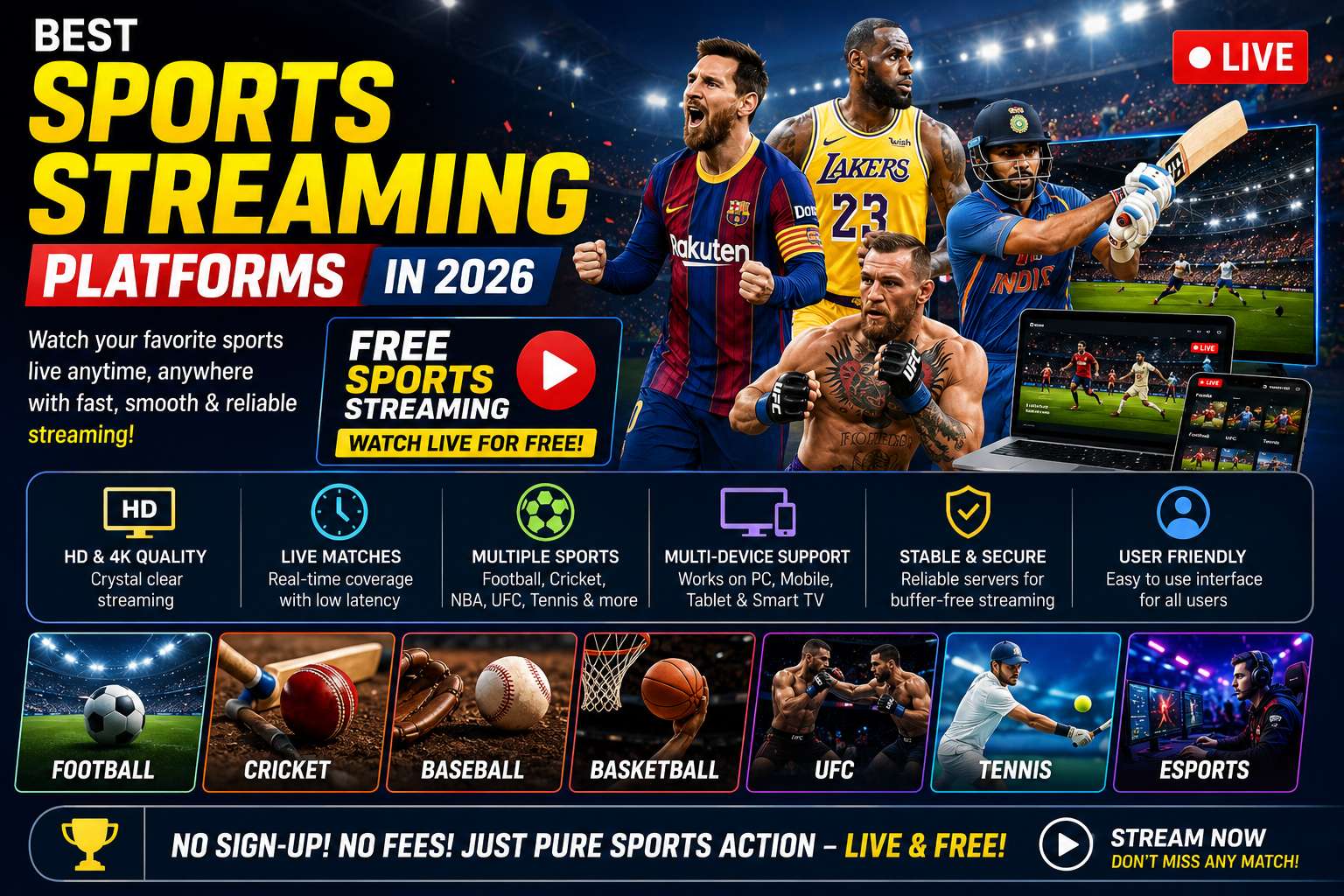 Best Sports Streaming Platforms in 2026