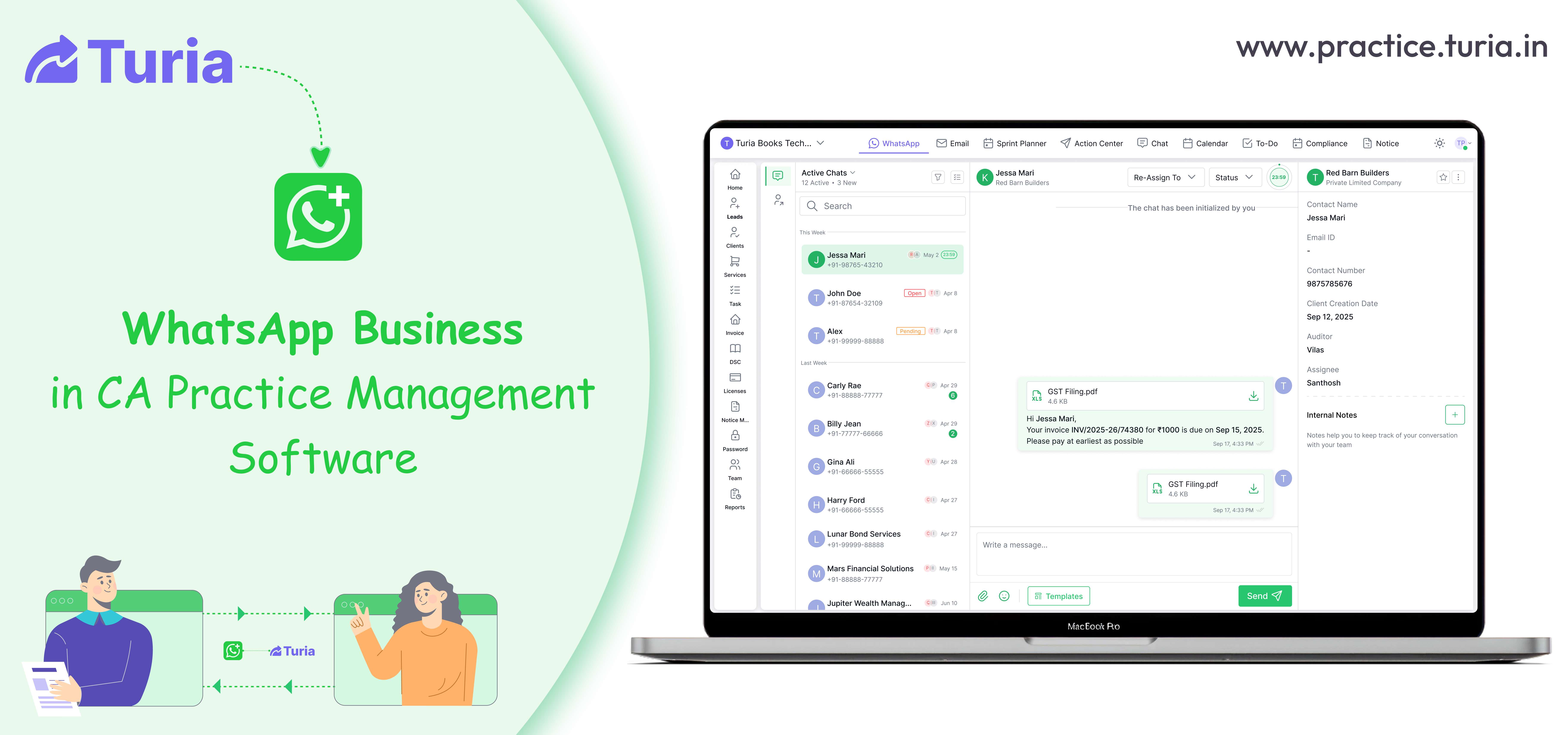 Turia Launches WhatsApp Automation Software for CA