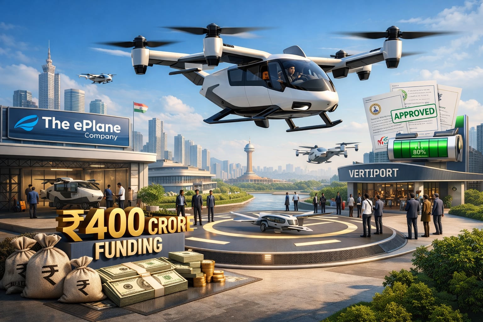 The ePlane Company Plans ₹400 Crore Funding to Accelerate Electric Air Mobility