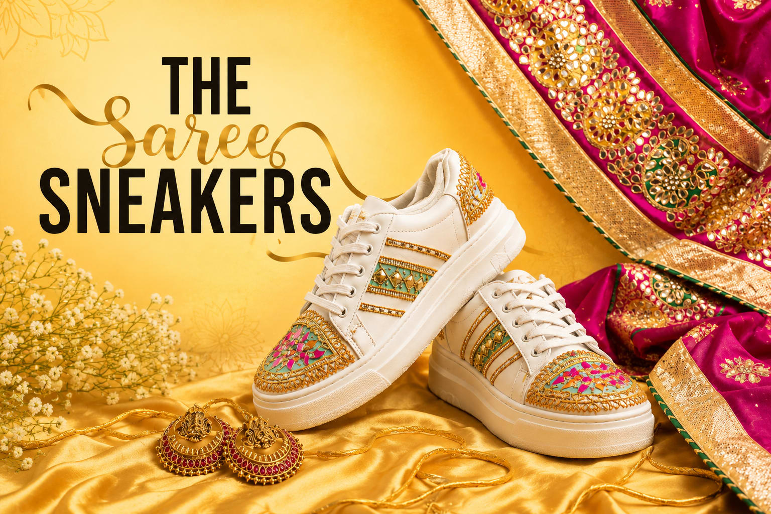 The Saree Sneakers: Where Indian Craftsmanship Meets Sneaker Culture