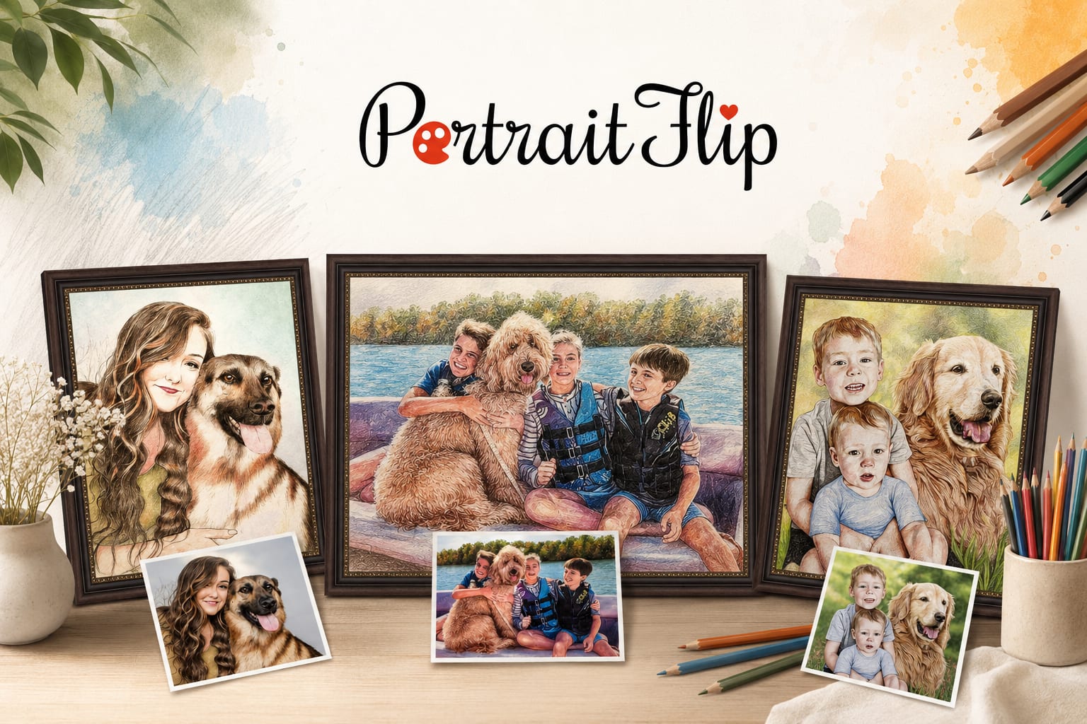 PortraitFlip: Turning Cherished Memories into Handmade Paintings