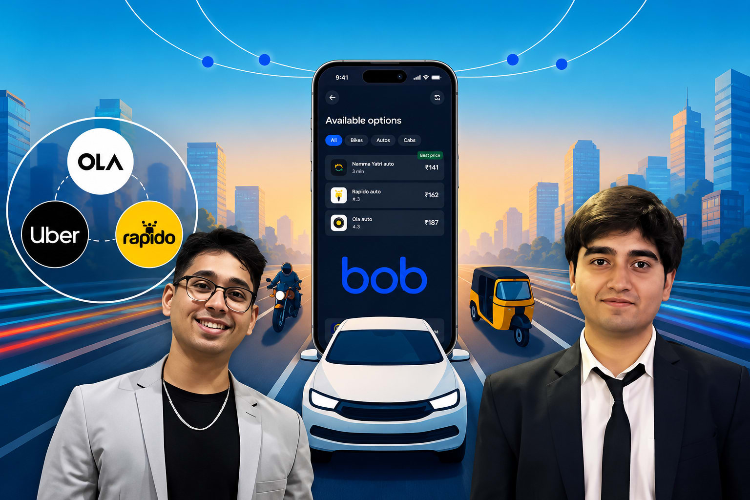 This Startup Wants to End the Ola vs Uber vs Rapido Hassle: Meet Bob