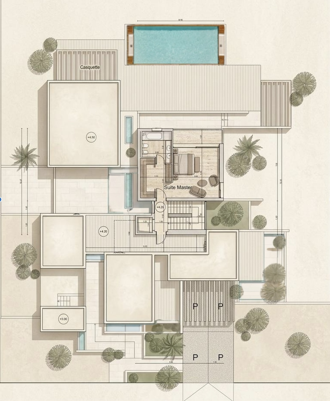 Villa Ziria — Plan Étage