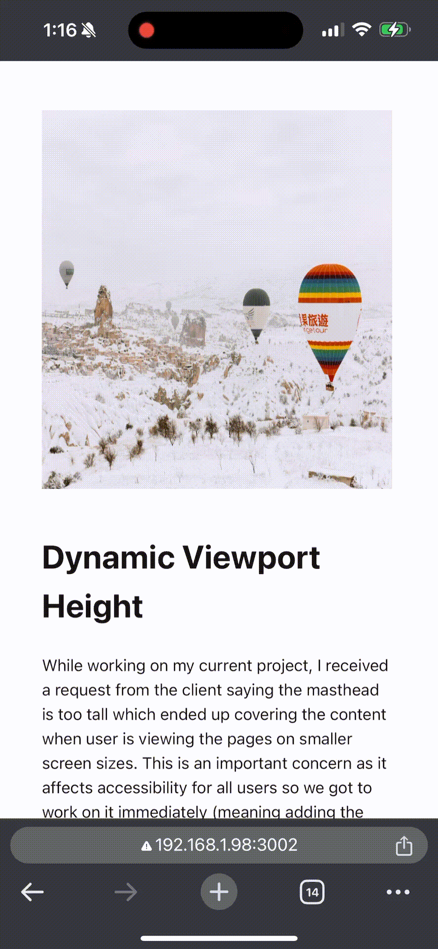 Stretching effect on Chrome