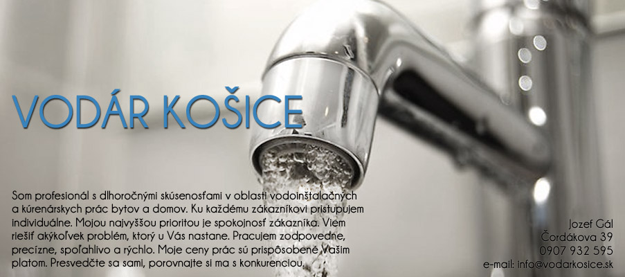 Realizácia firmy Vodár Košice – Inštalatéri – Košice