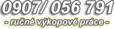 Ručné výkopové práce