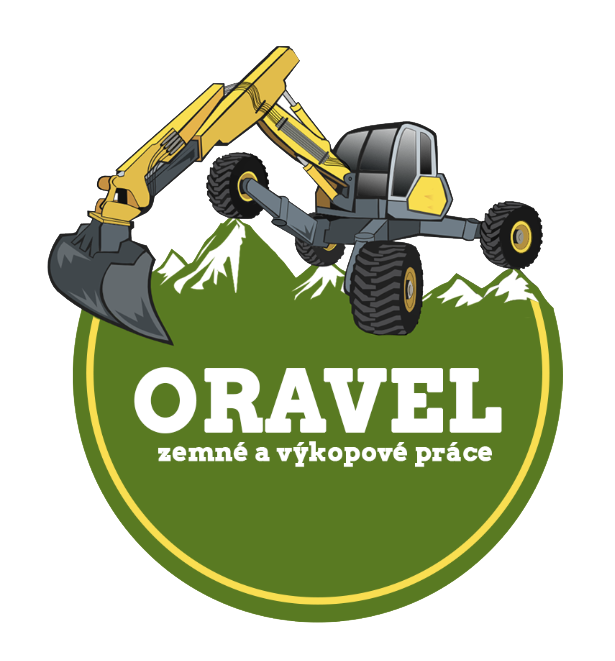 Oravel - Kráčajúci bager Menzi Muck - výkopové práce, prenájom stavebných vozidiel