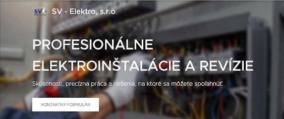 Realizácia firmy SV - Elektro, s.r.o. – Elektrikári – Žiar nad Hronom