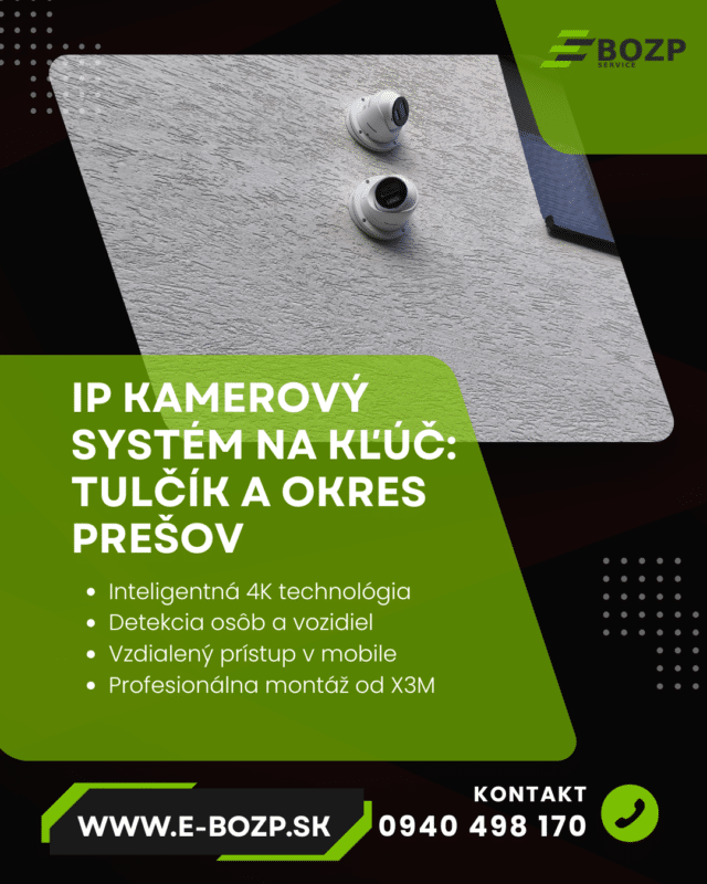 Realizácia firmy X3M Security - kamerové systémy - elektroinštalácie - zabezpečovacie systémy – Alarmy a kamery – Bardejov