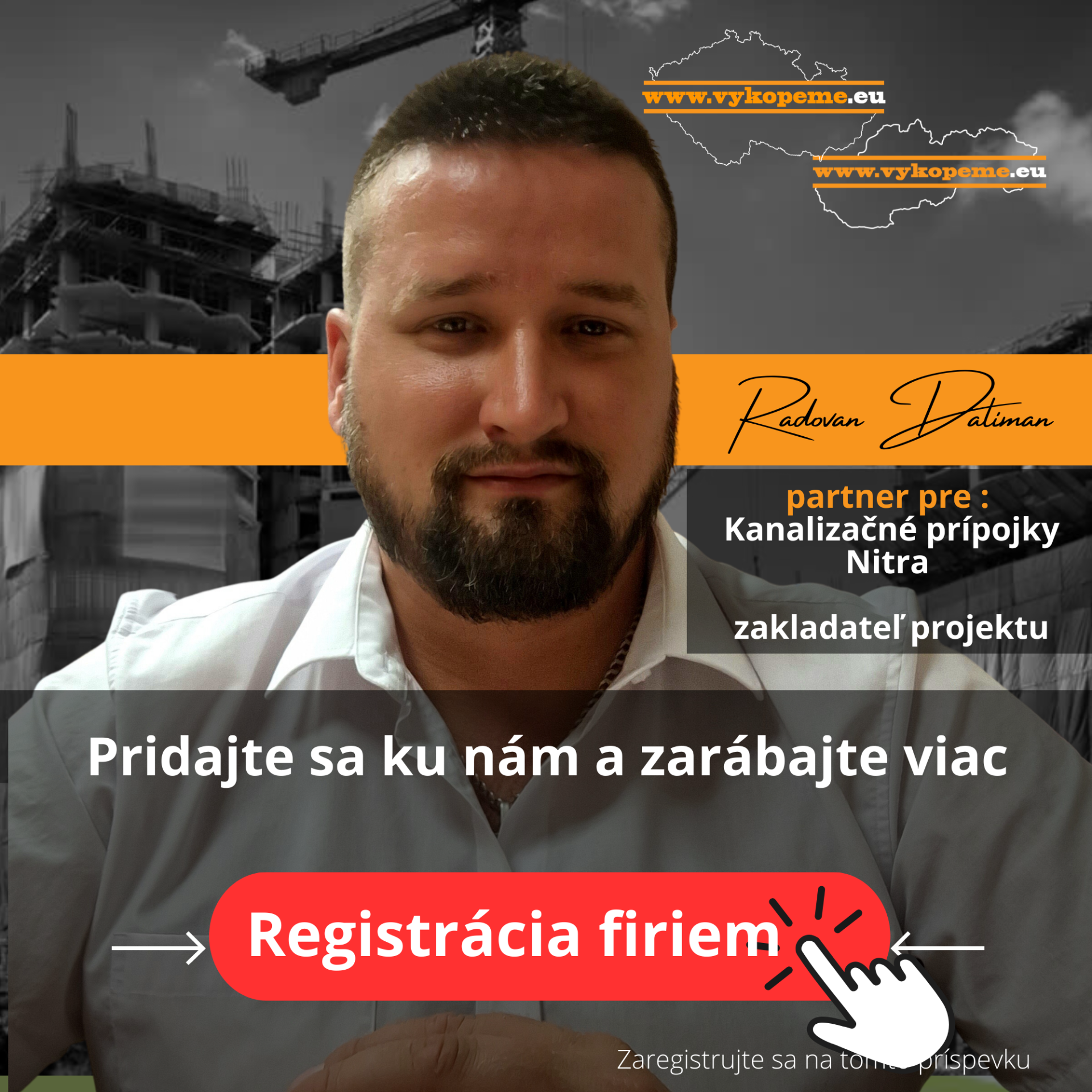 Realizácia firmy Vykopeme – Výkopové práce / bagrista – Nové Sady