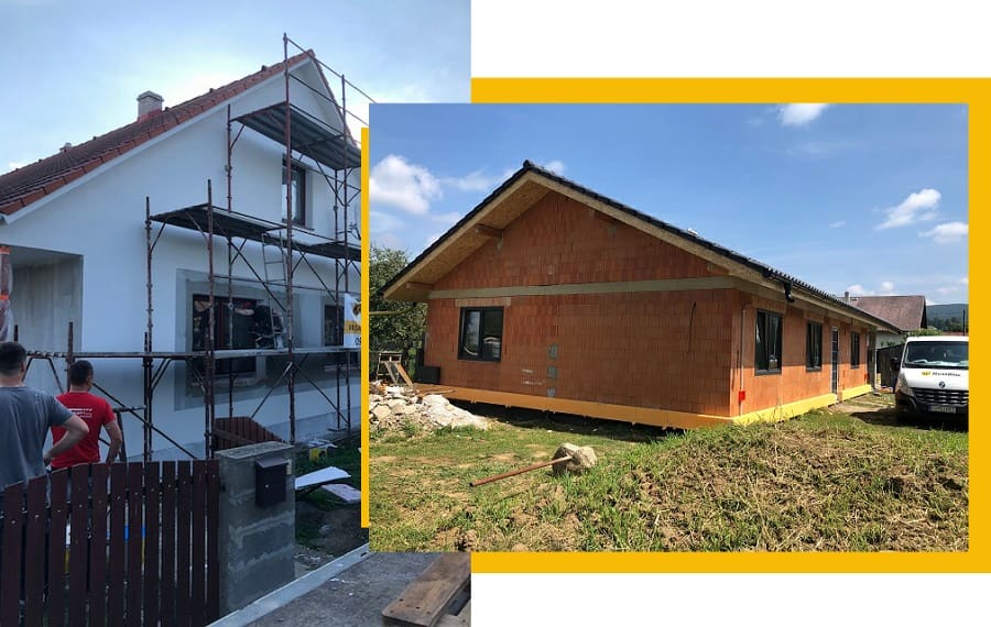 Realizácia firmy KvoBal s. r. o. - Stavebné práce, fasády a rekonštrukcie – Fasády a zateplenie domov – Trenčín