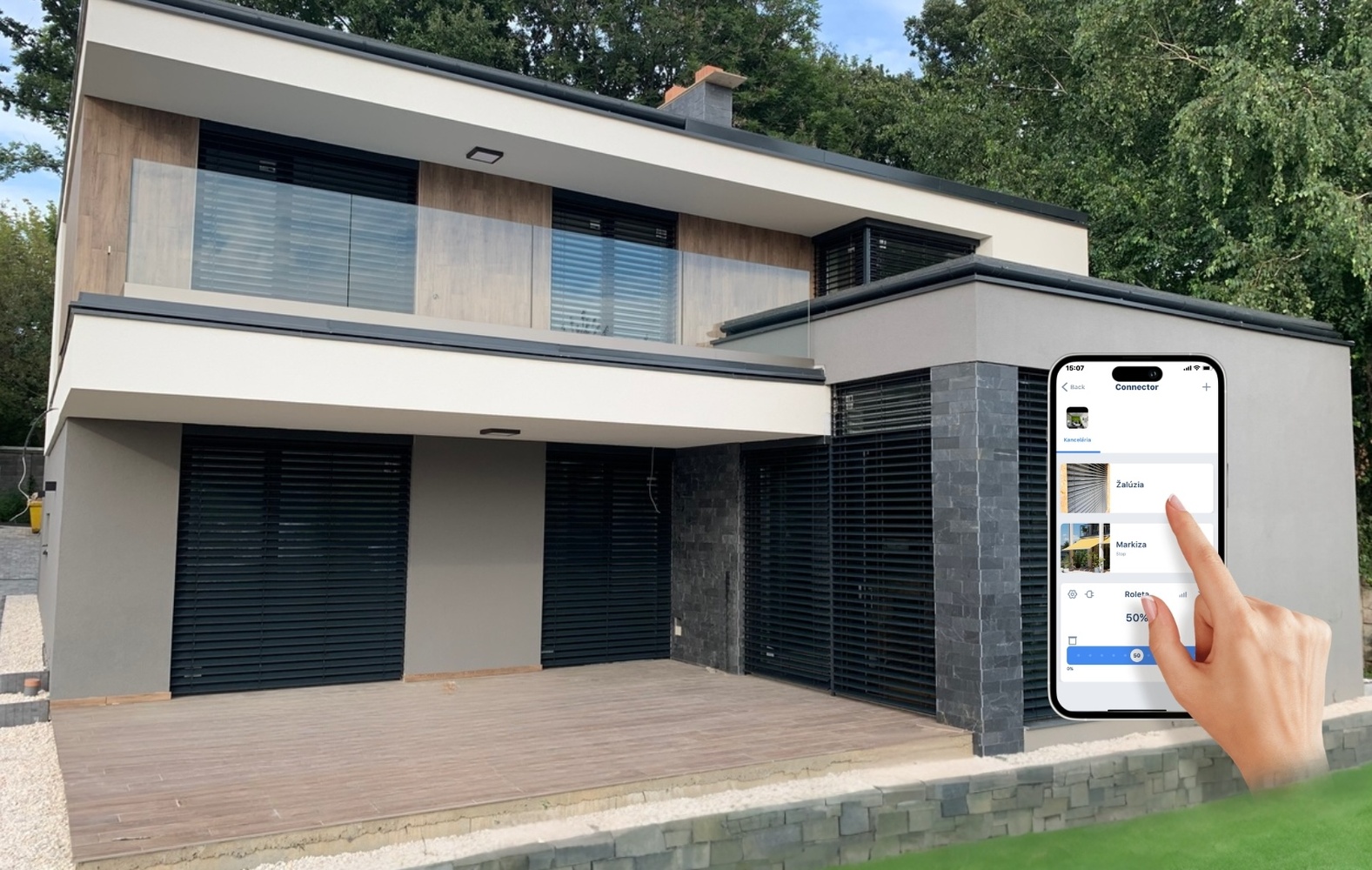 Realizácia firmy Smart Home Technology s.r.o. – Oddychové zóny a terasy – Komárno