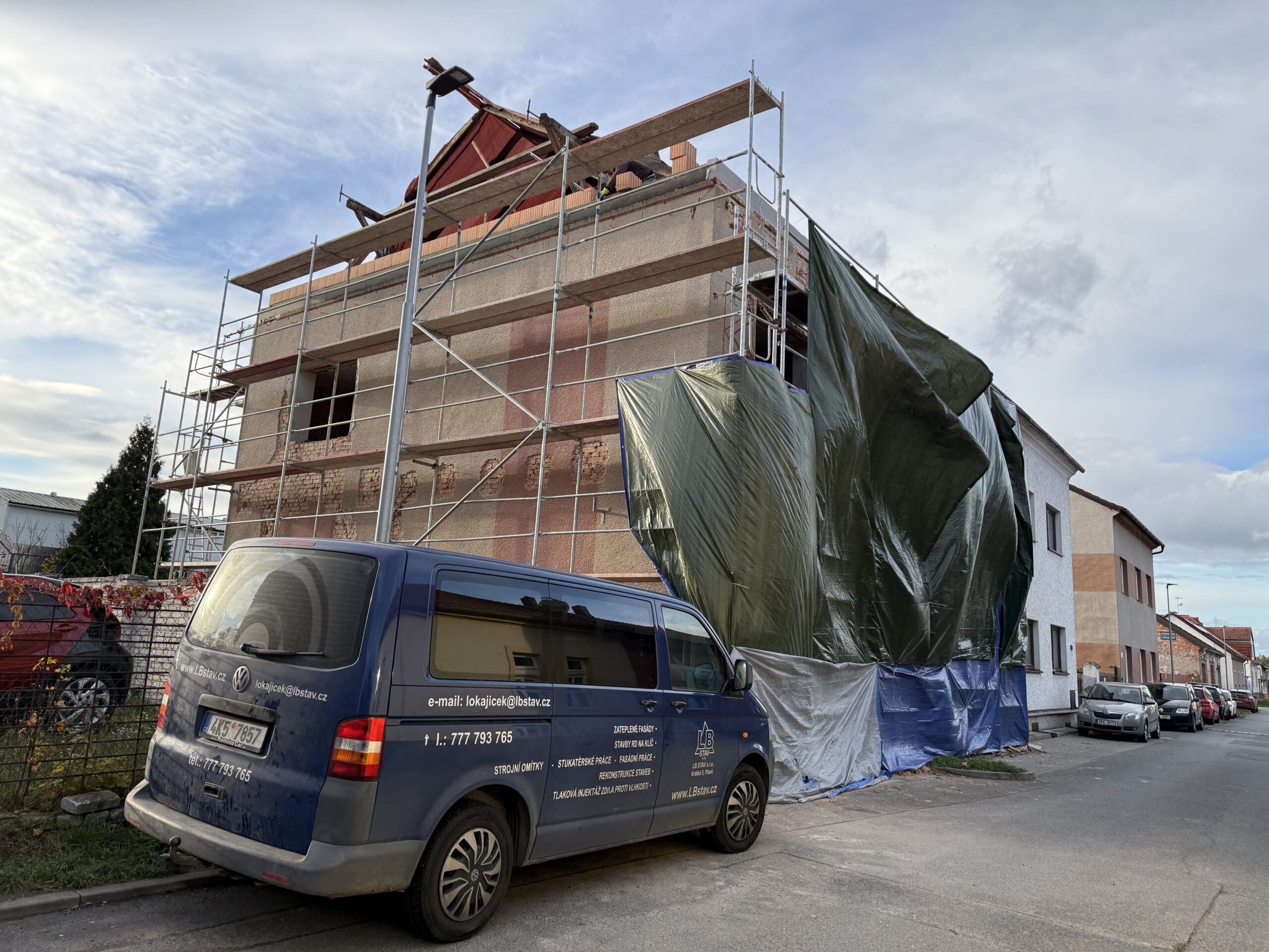 Realizace firmy LB stav s.r.o. – Fasády a zateplení domů – Plzeň