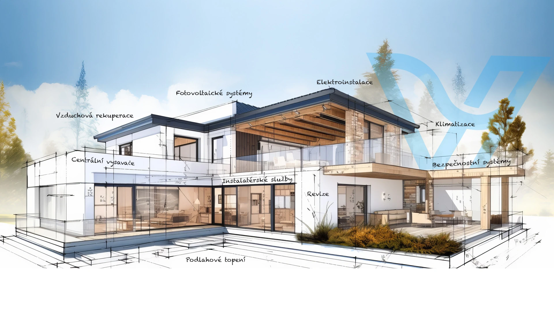 Realizace firmy Ventaz s.r.o – Topení, krby, tepelná čerpadla – Klatovy