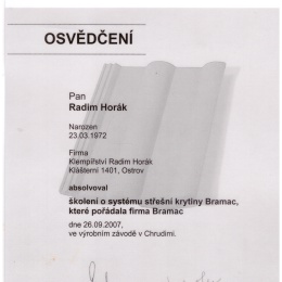 Realizace firmy Střechy Horák – Stavební a rekonstrukční práce – Ostrov nad Ohří