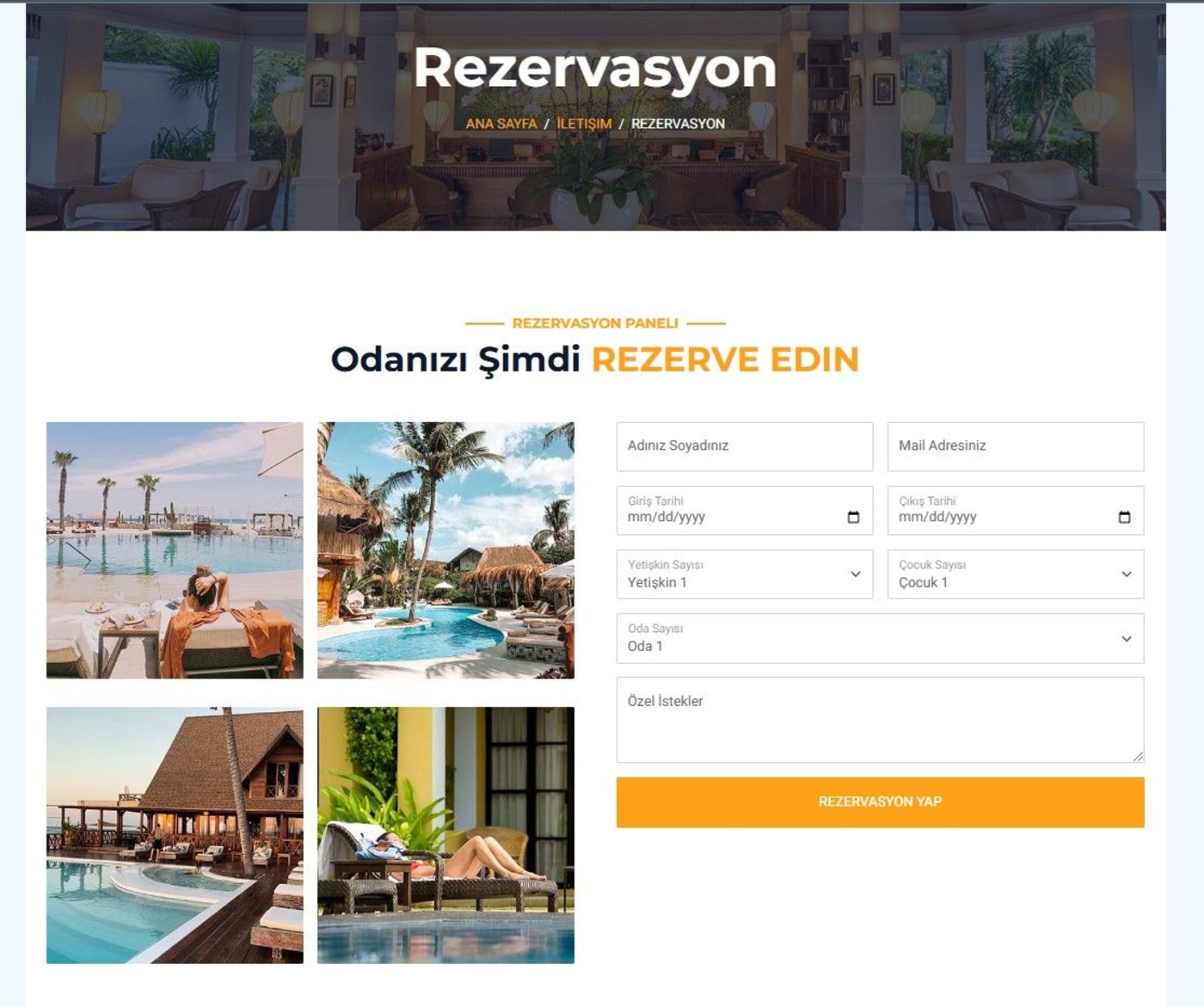 Hoteiler Otel Rezervasyon Sistemi proje görseli