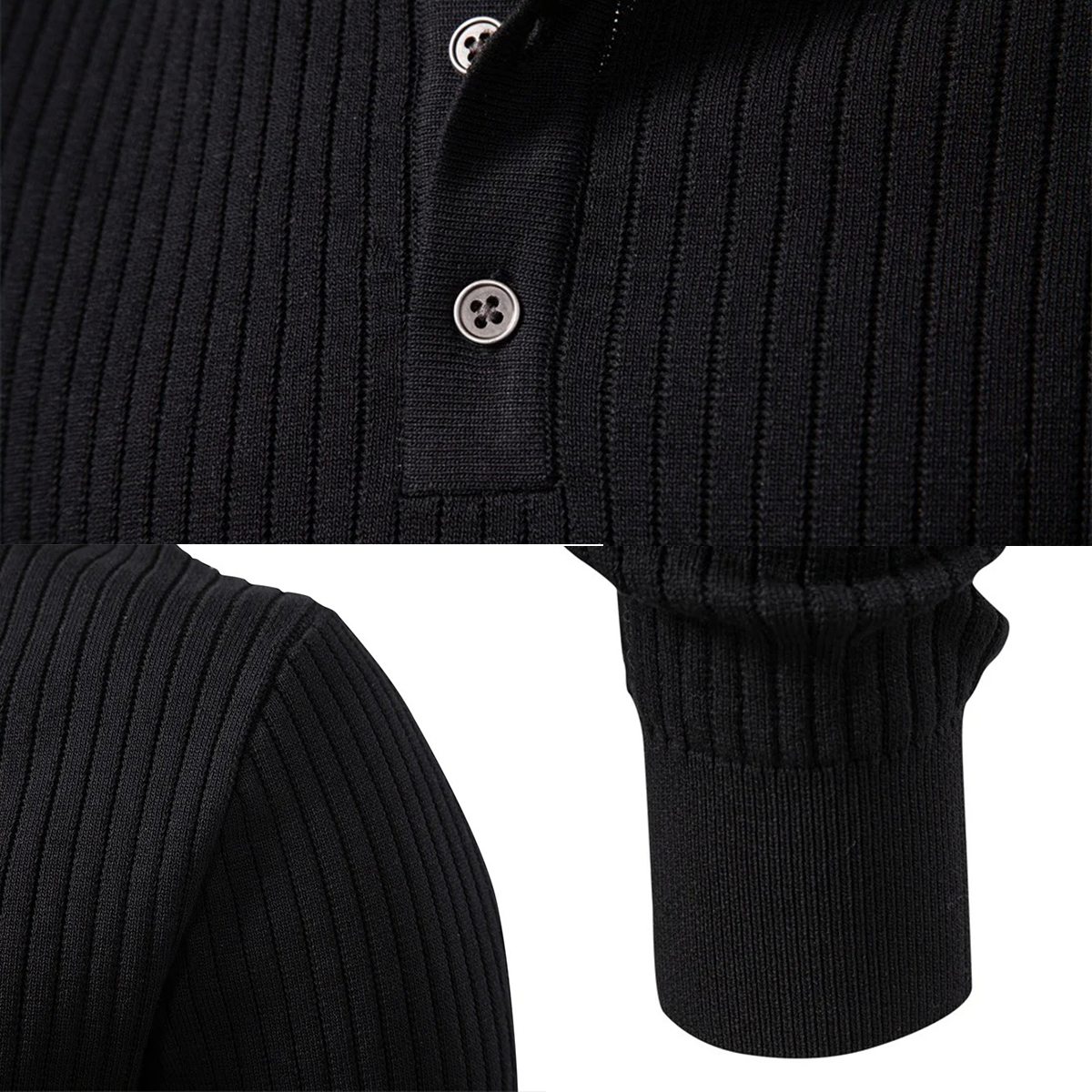 Dettagli premium — trama della maglia e finiture