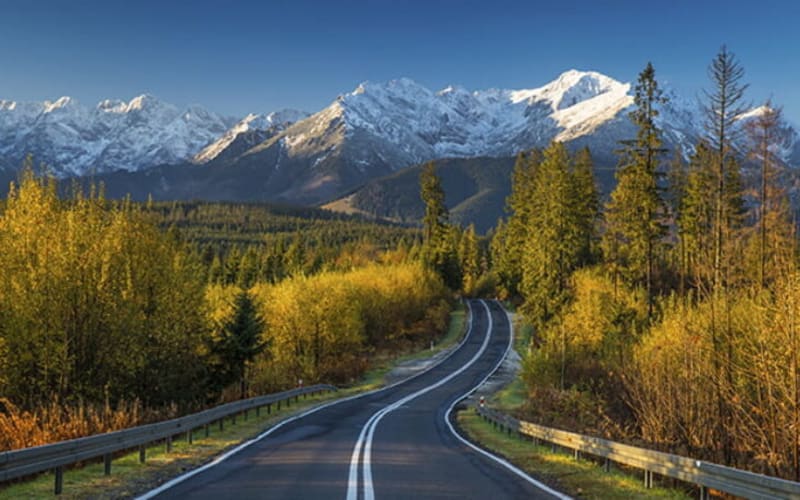 Krakow Zakopane route by car with Tatra view